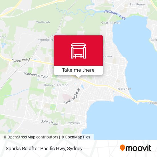 Sparks Rd after Pacific Hwy map