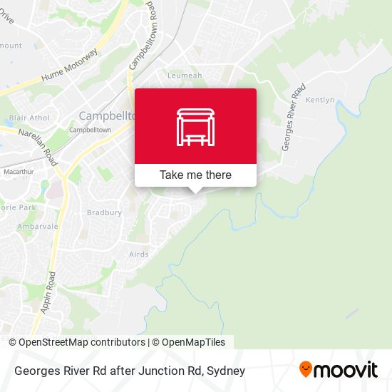 Georges River Rd after Junction Rd map