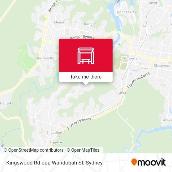 Kingswood Rd opp Wandobah St map