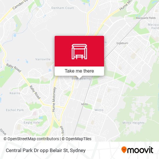 Central Park Dr opp Belair St map