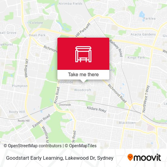 Goodstart Early Learning, Lakewood Dr map