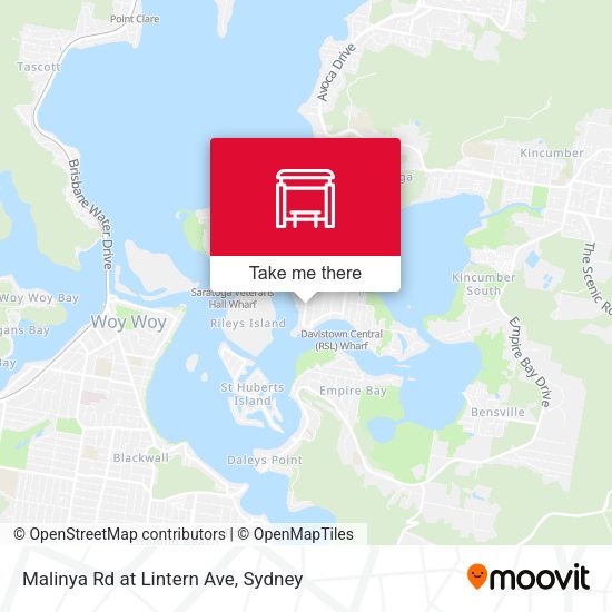 Malinya Rd at Lintern Ave map