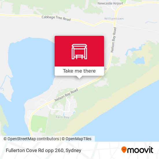Fullerton Cove Rd opp 260 map