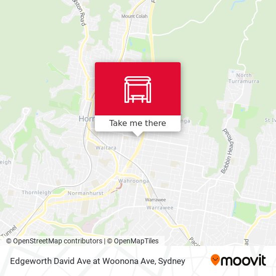 Mapa Edgeworth David Ave at Woonona Ave