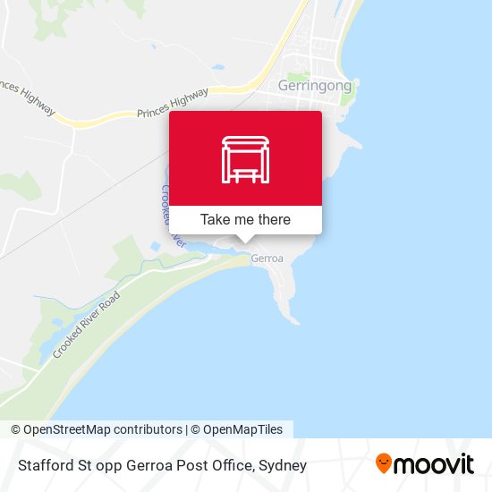 Stafford St opp Gerroa Post Office map