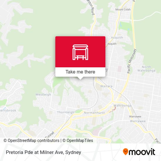 Pretoria Pde at Milner Ave map