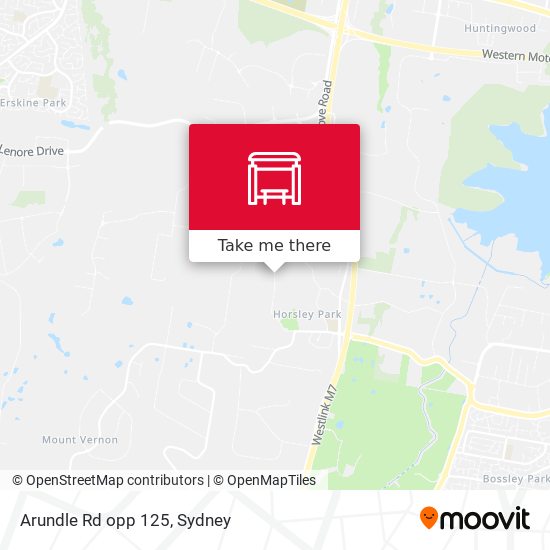 Arundle Rd opp 125 map