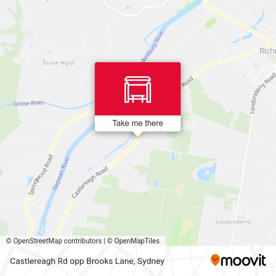 Castlereagh Rd opp Brooks Lane map