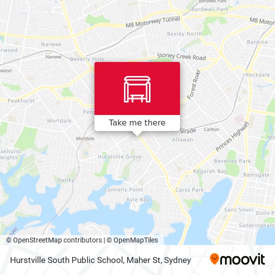 Hurstville South Public School, Maher St map