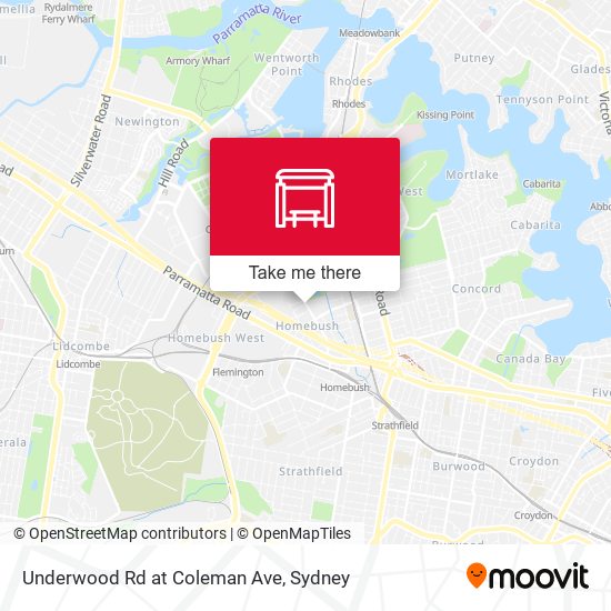 Underwood Rd at Coleman Ave map