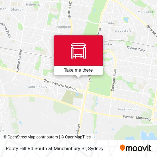 Rooty Hill Rd South at Minchinbury St map