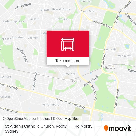 St Aidan's Catholic Church, Rooty Hill Rd North map