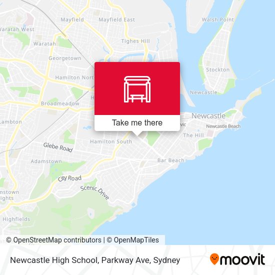 Newcastle High School, Parkway Ave map