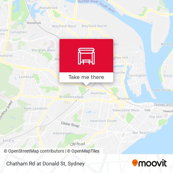 Chatham Rd at Donald St map