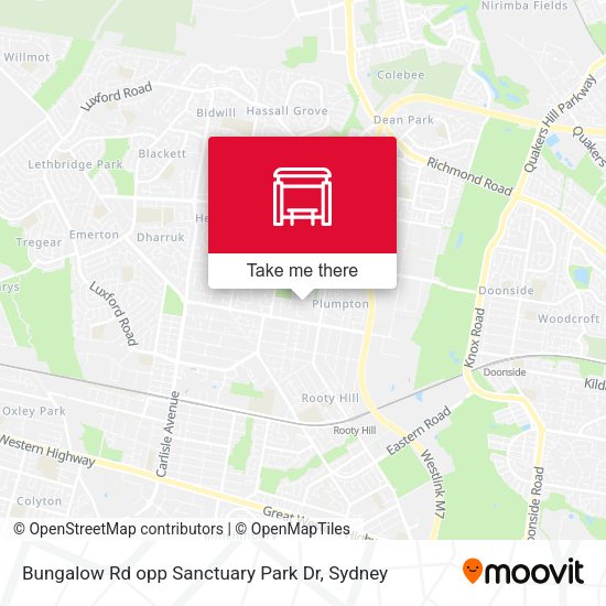 Bungalow Rd opp Sanctuary Park Dr map