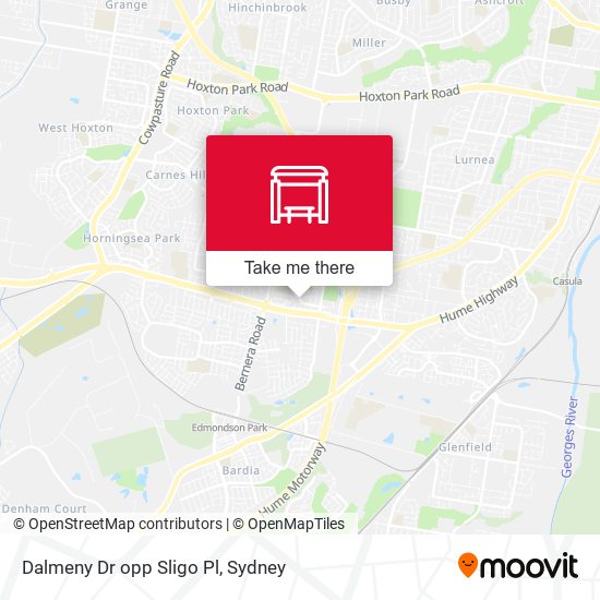 Dalmeny Dr opp Sligo Pl map