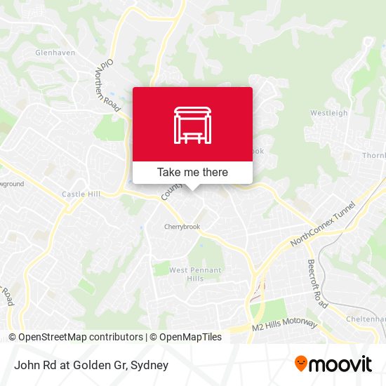 John Rd at Golden Gr map