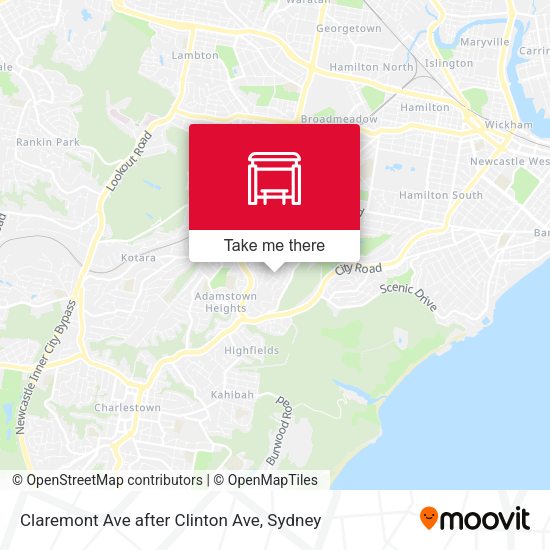 Claremont Ave after Clinton Ave map