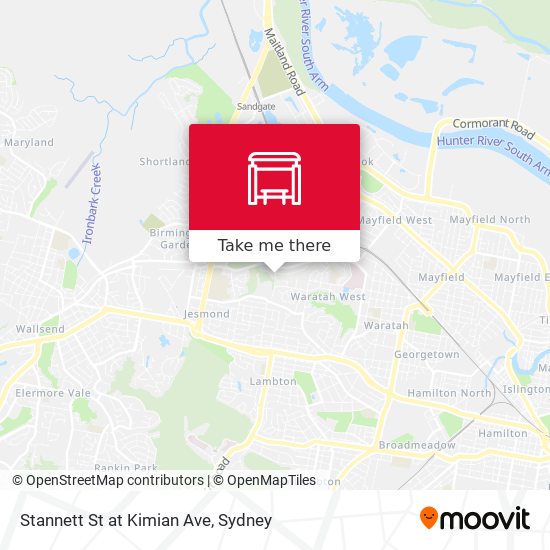 Stannett St at Kimian Ave map