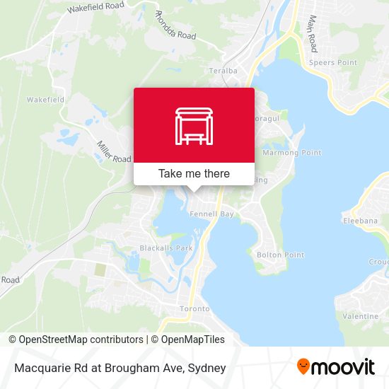 Macquarie Rd at Brougham Ave map