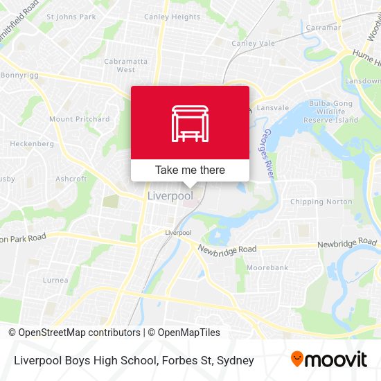 Liverpool Boys High School, Forbes St map
