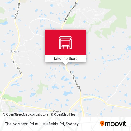 The Northern Rd at Littlefields Rd map