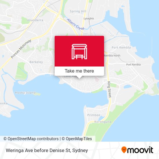 Weringa Ave before Denise St map