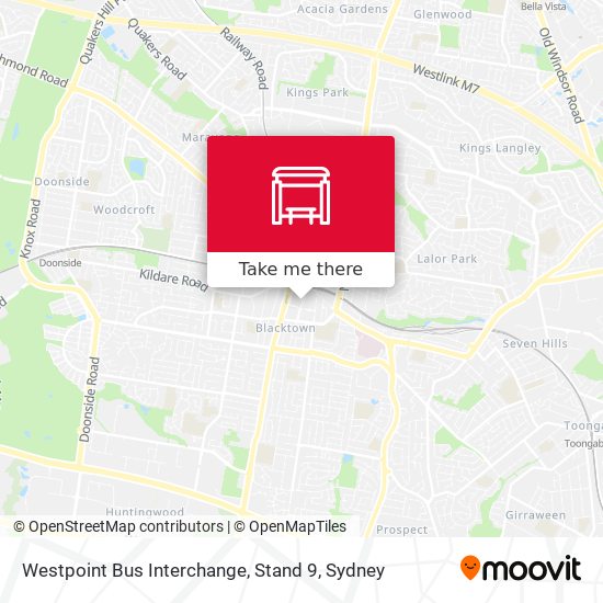 Westpoint Bus Interchange, Stand 9 map