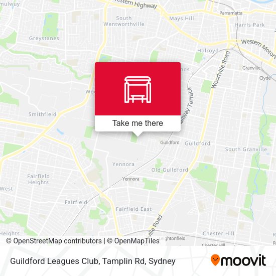 Guildford Leagues Club, Tamplin Rd map