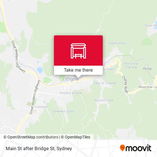 Main St after Bridge St map