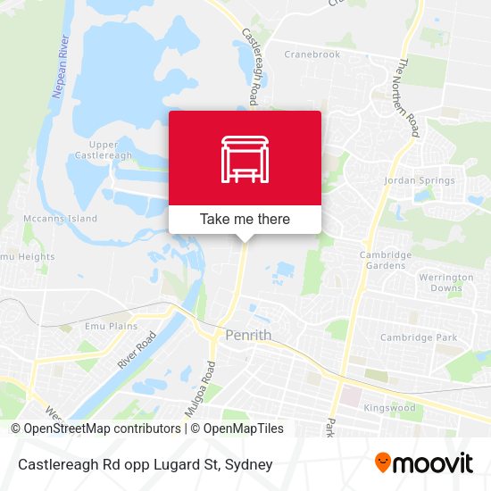 Castlereagh Rd opp Lugard St map