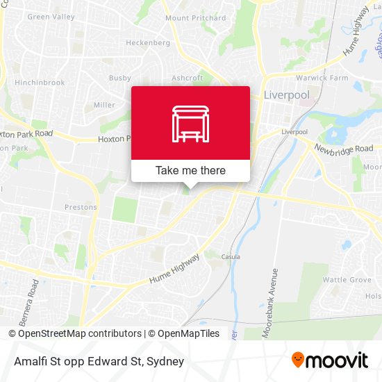 Amalfi St opp Edward St map