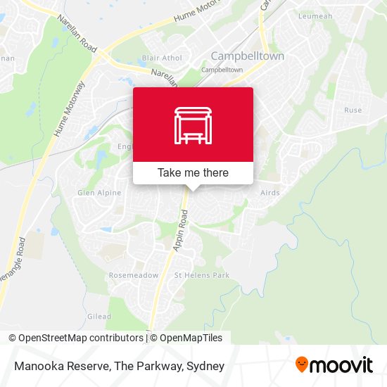 Mapa Manooka Reserve, The Parkway