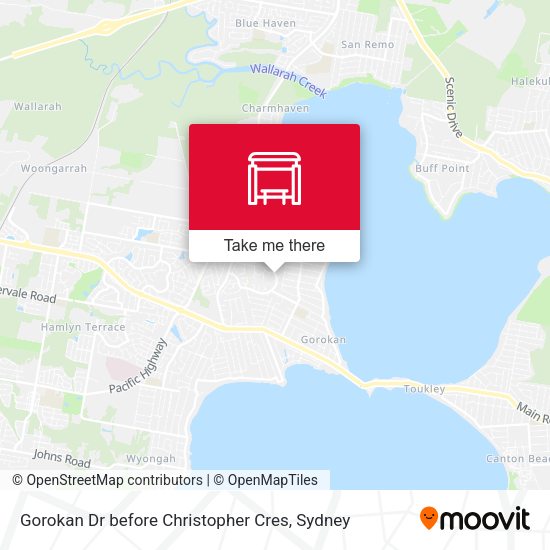 Gorokan Dr before Christopher Cres map