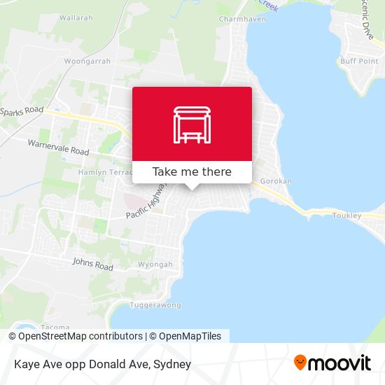 Kaye Ave opp Donald Ave map