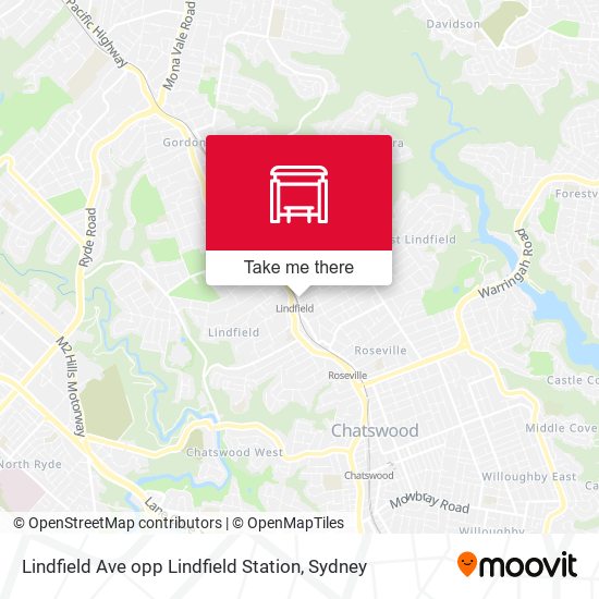 Lindfield Ave opp Lindfield Station map