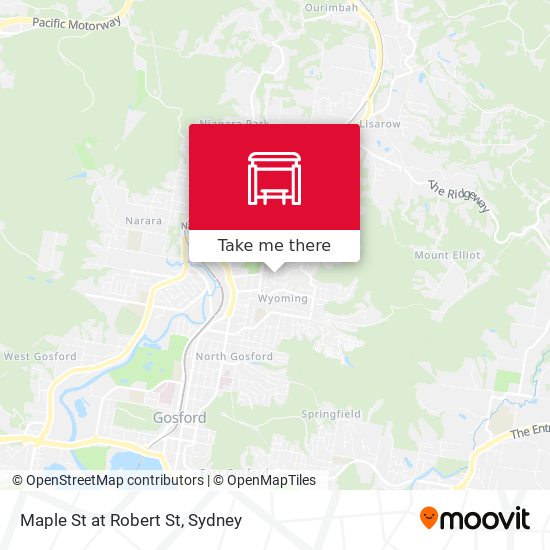 Maple St at Robert St map