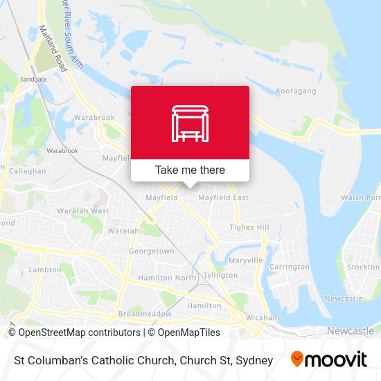St Columban's Catholic Church, Church St map