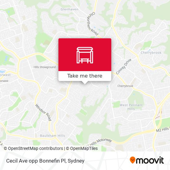 Cecil Ave opp Bonnefin Pl map