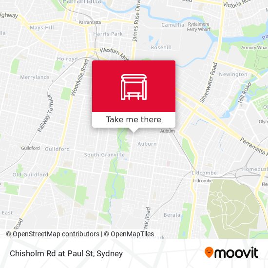 Chisholm Rd at Paul St map