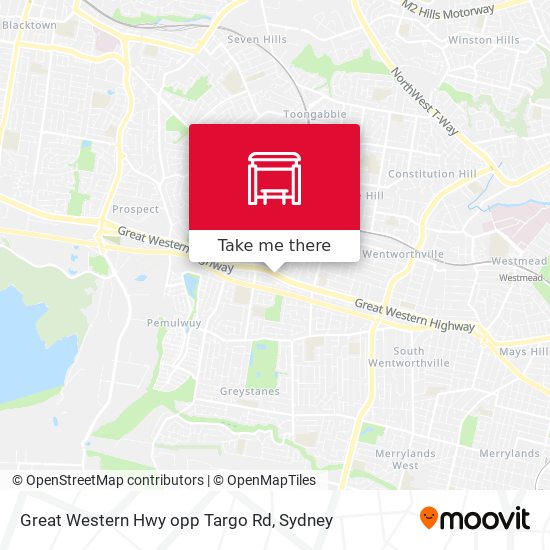 Great Western Hwy opp Targo Rd map