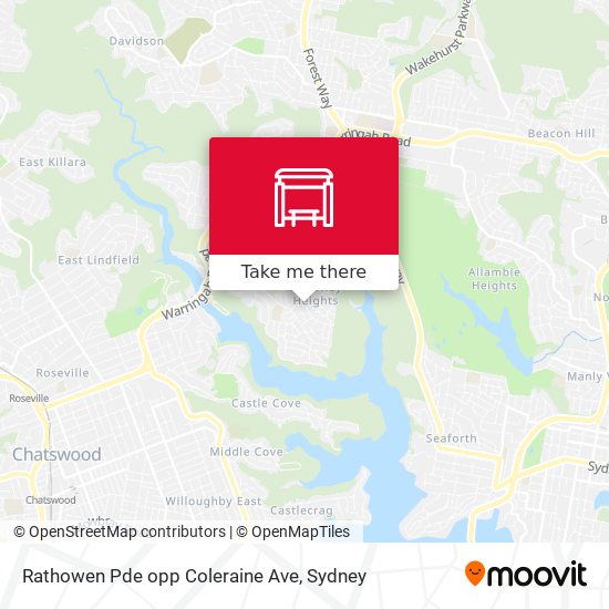 Rathowen Pde opp Coleraine Ave map