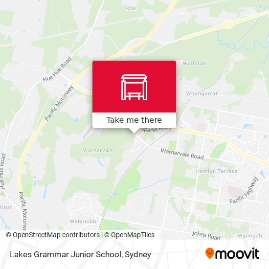 Mapa Lakes Grammar Junior School