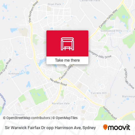 Sir Warwick Fairfax Dr opp Harrinson Ave map