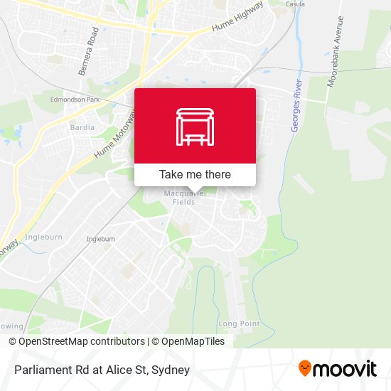 Parliament Rd at Alice St map