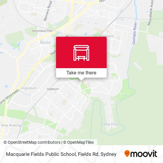 Macquarie Fields Public School, Fields Rd map