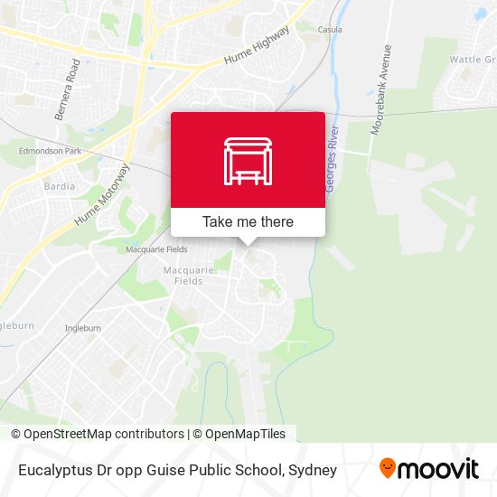 Eucalyptus Dr opp Guise Public School map