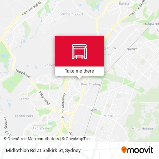 Midlothian Rd at Selkirk St map