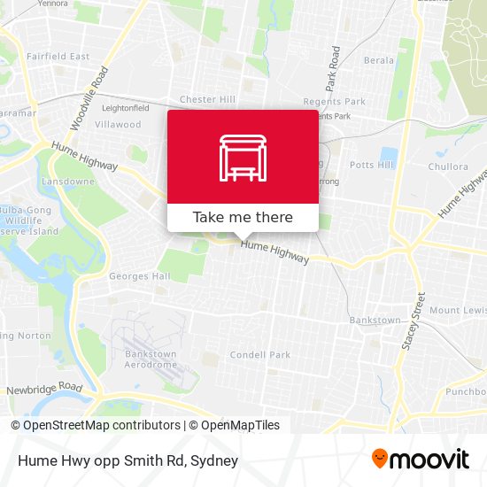 Hume Hwy opp Smith Rd map