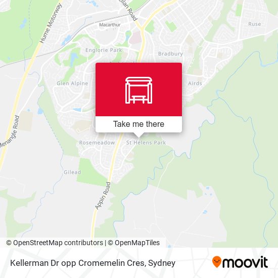 Kellerman Dr opp Cromemelin Cres map